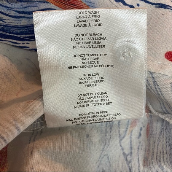 Corona x Adolfo Correa Flying Fish Design White Shirt Dress Size Medium - Picture 7 of 11